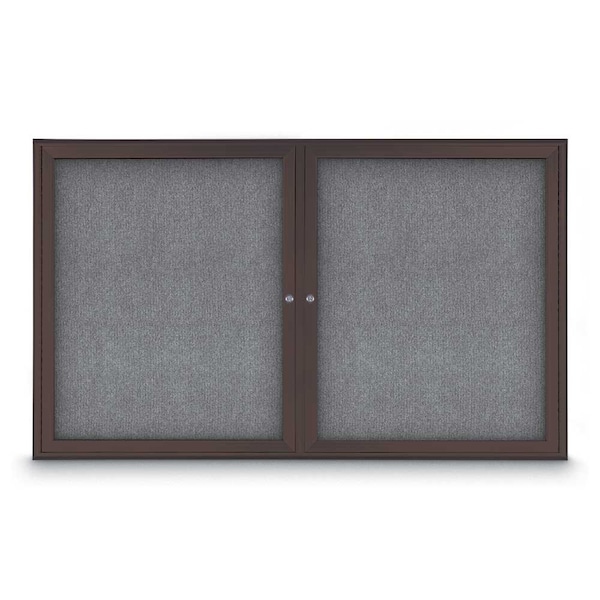Sliding Door Indoor Enclosed Corkboard, 9